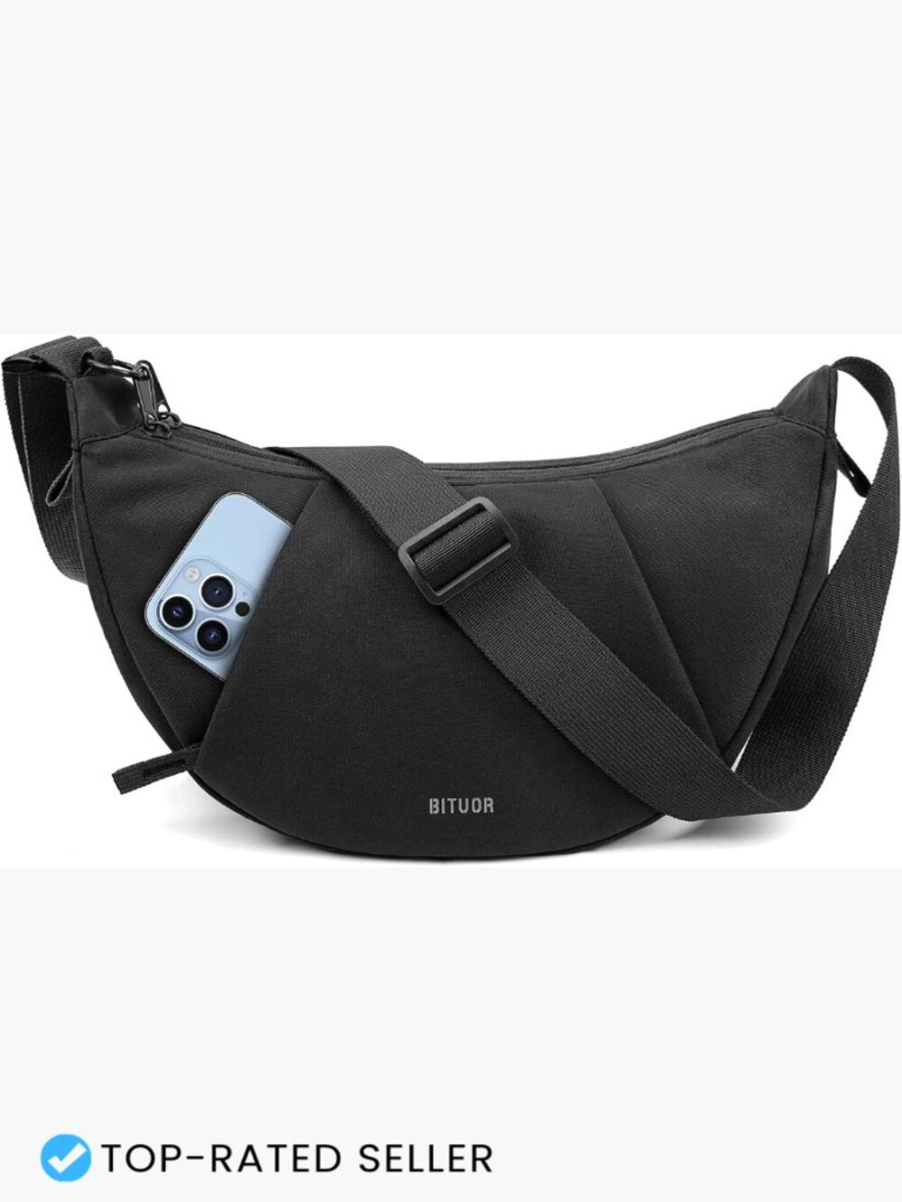 Crescent Crossbody Bag Anti-Theft Shoulder Purse Hobo Sling Chic Minimal Travel